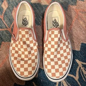Slip on checkered vans
